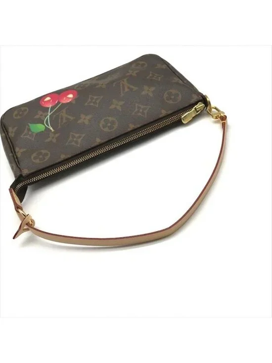 Louis Vuitton Monogram Pochette Cherry Hand Pouch - Picture 7 of 10